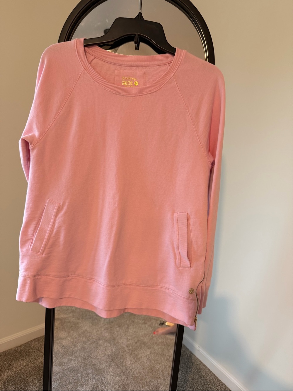 Lilly Pulitzer Lucretia  Paul Pink Pullover Crewneck